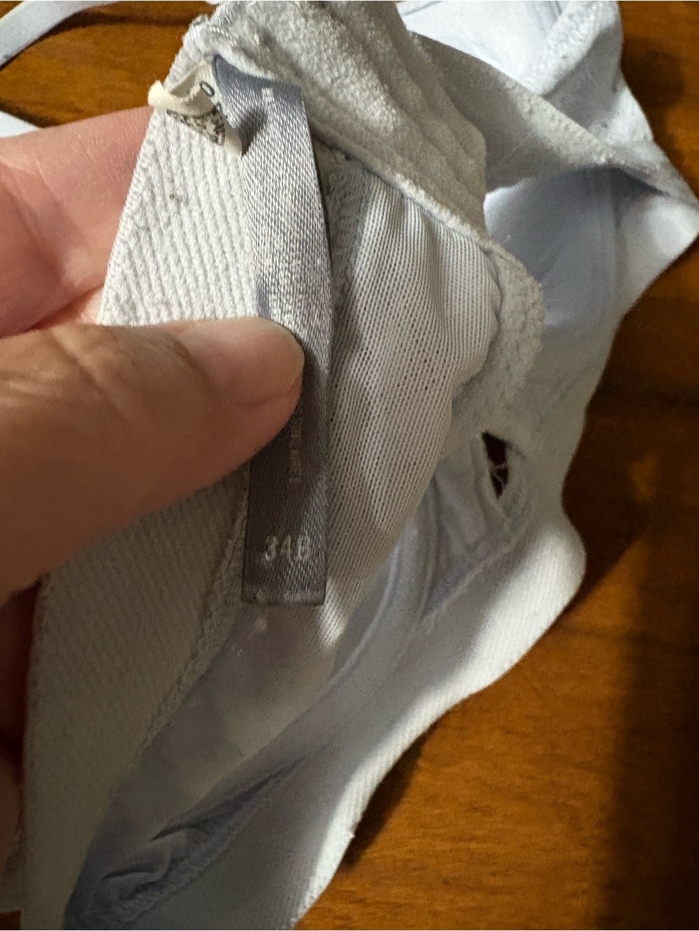 aerie Light Gray Lace-Pattern Padded Bra - Picture 3 of 3